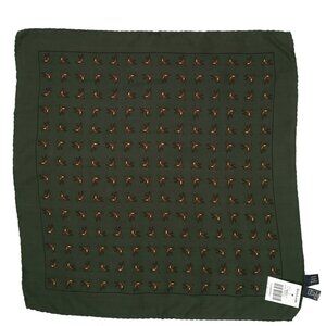 NEW VINTAGE 2004 Ralph Lauren Wool & Silk Pocket Square! Ducks Italy